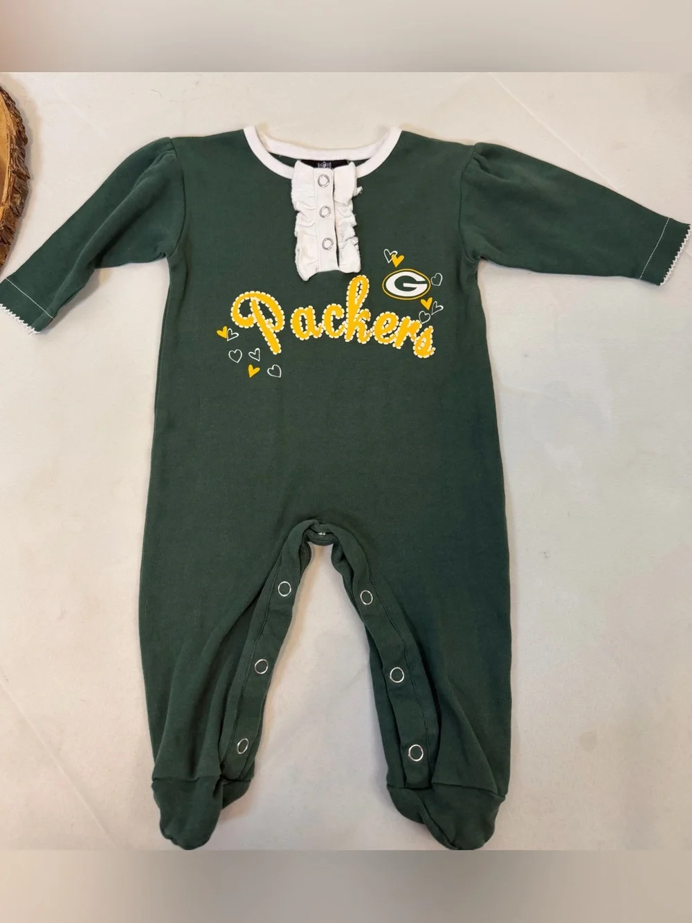 NFL‎ Team Apparel Green Bay Packers Fan Baby One-Piece outfit 0-3 months